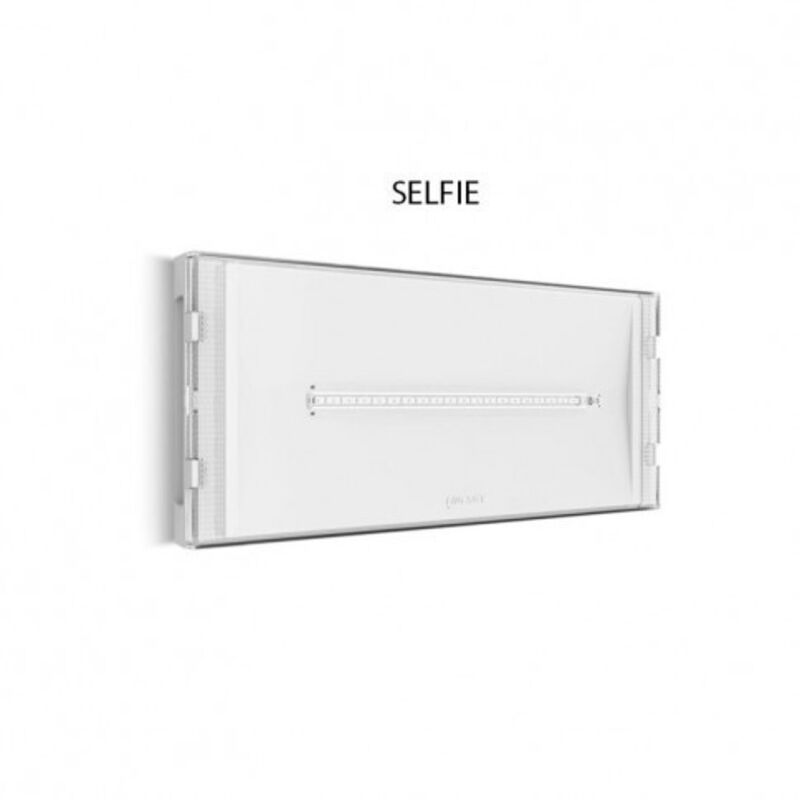foto del prodotto linergy lampada emergenza parete selfie 18w 2h se ip42 rest mode cod. si1202 