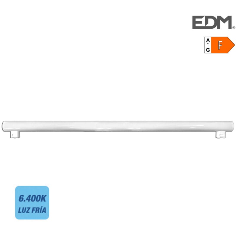 foto del prodotto linestra led 2 prese s14s 18w 1450lm 6400k luce fredda 3x100cm edm