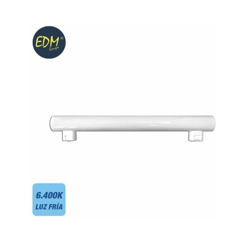 foto del prodotto linestra led edm 2 lampade s14s 7w 750lm 6400k luce fredda 300x30x47mm