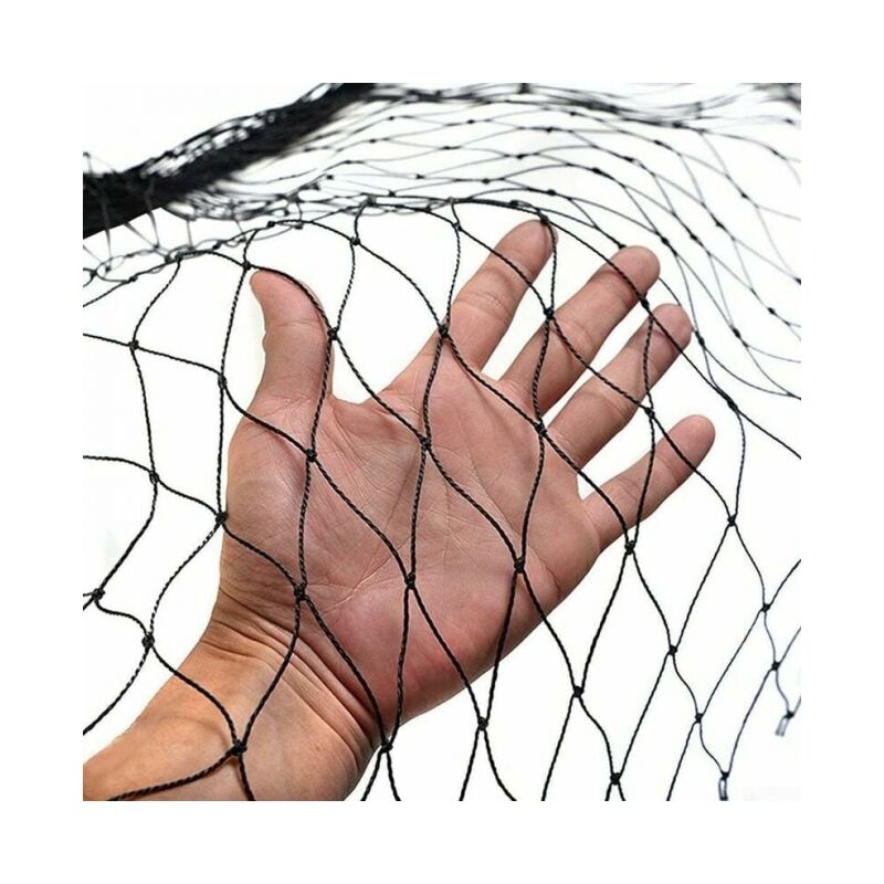 foto del prodotto linjou 1 rete antiuccelli, 10 x 5 m di larghezza, resistente rete di protezione per laghetto da giardino, per frutta e verdura