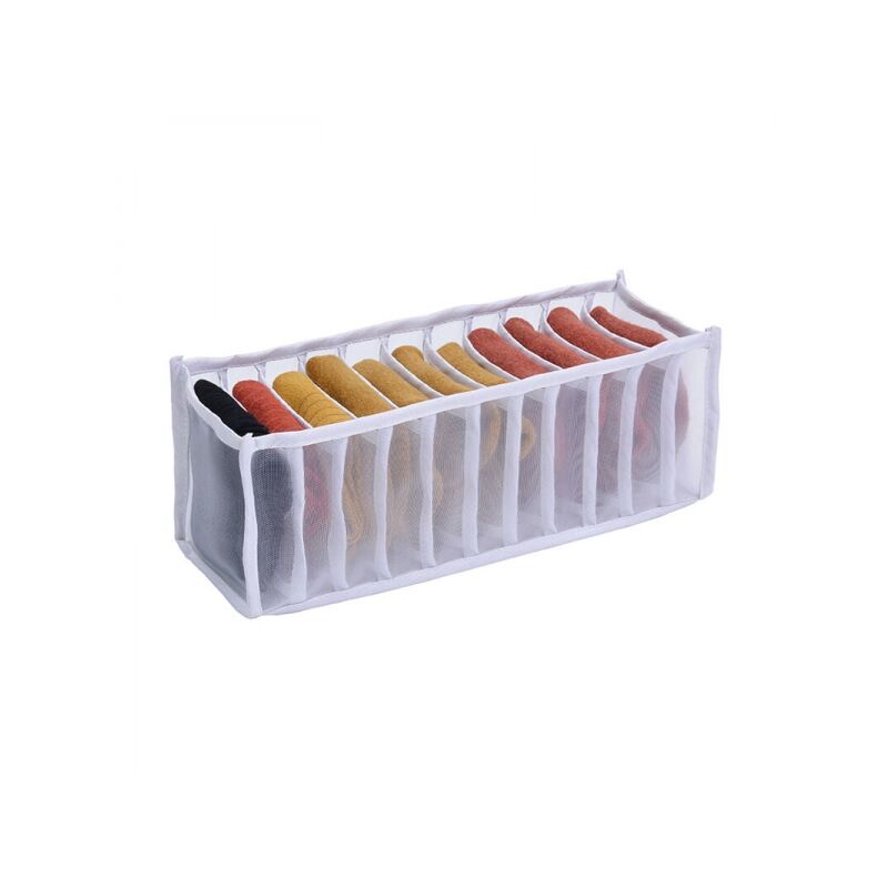 foto del prodotto linjou 11 griglie organizer per cassetti pieghevole 1 pezzo per riporre biancheria intima, organizer per vestiti per cassettiere, per calzini,