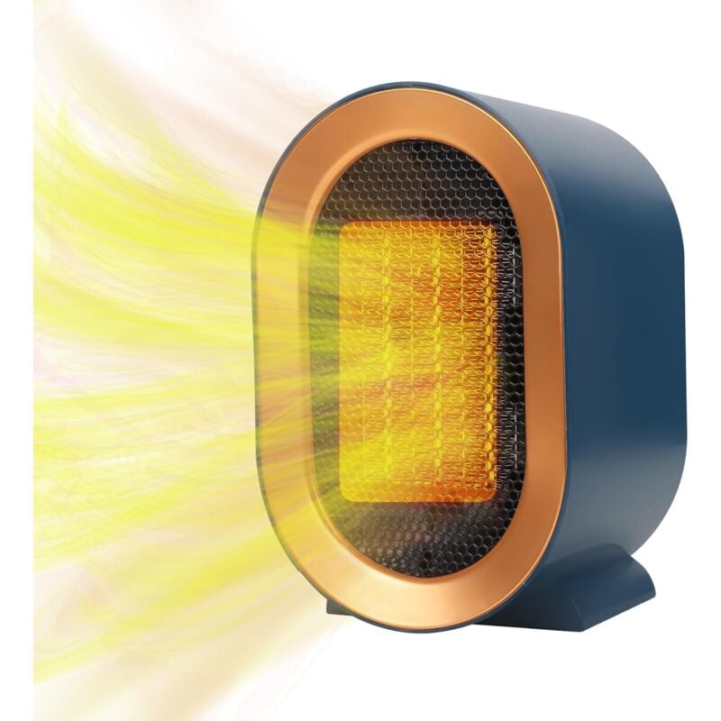 foto del prodotto linjou - 1200w home office silent ptc fan heater riscaldamento rapido sicuro e risparmio energetico riscaldatore interno - blu