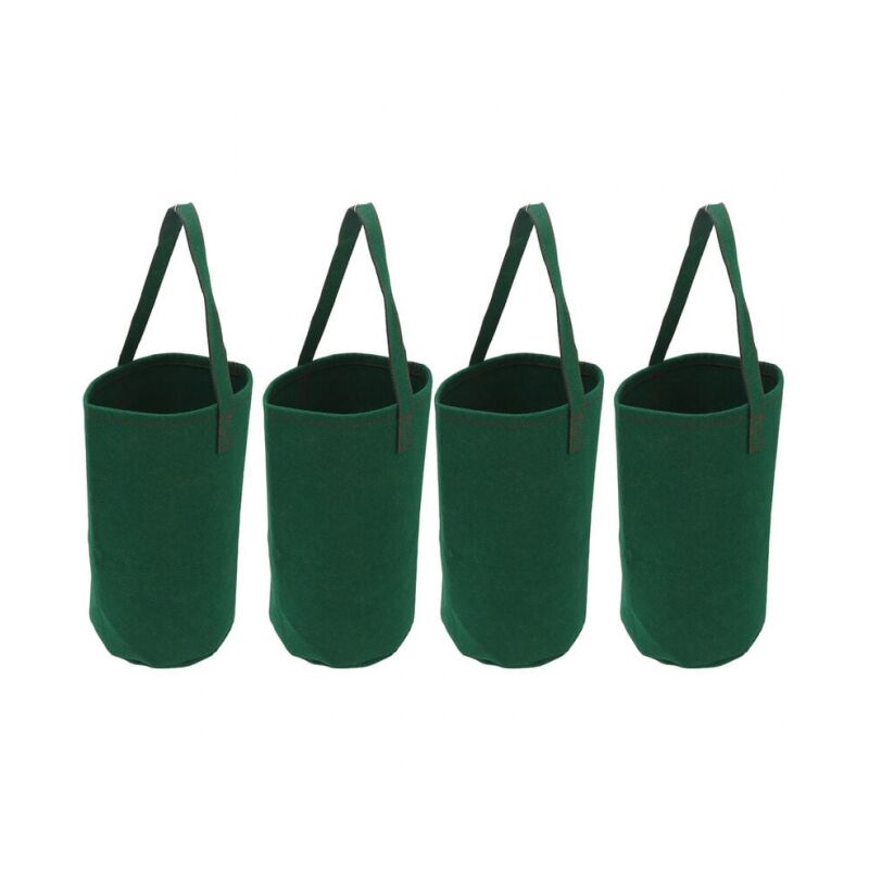 foto del prodotto linjou 4 sacchetti per coltivazione appesi invertiti per pomodori e fragole, sacchetti per floricoltura