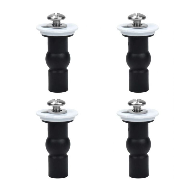 foto del prodotto linjou accessori per sedile wc, confezione da 4 viti per cerniera sedile wc elementi di fissaggio per sedile wc vite dado superiore