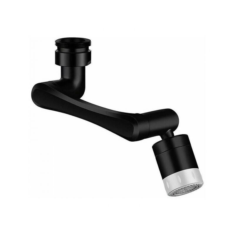 foto del prodotto linjou aeratore per rubinetto girevole 1080 360 gradi, colore nero gorgogliatore d acqua rotante