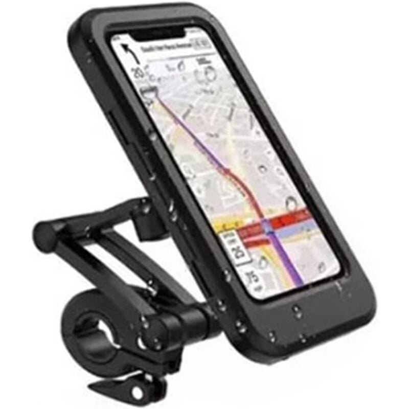 foto del prodotto linjou bicicletta, porta cellulare da stand, porta bicicletta universale, touch screen impermeabile girevole a 360 , porta cellulare per smartphone