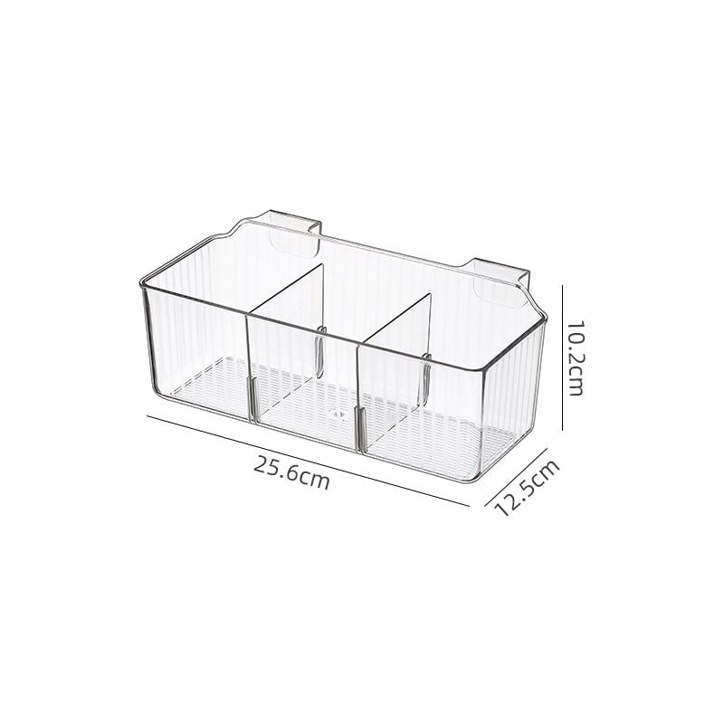 foto del prodotto linjou cartello organizer, reggicalze, cucina, bagno, axlxp 25,6x12,5x10,2 cm, plastica, trasparente, cestino sospeso per conservare cipolle e