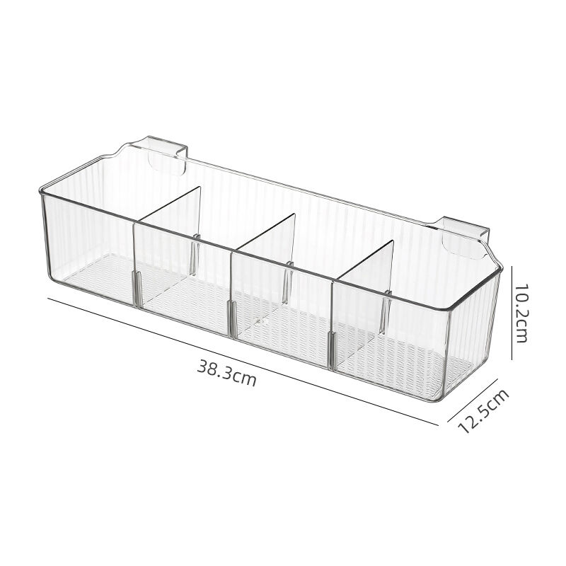 foto del prodotto linjou cartello organizer, reggicalze, cucina, bagno, axlxp 38,3x12,5x10,2 cm, plastica, trasparente, cestino portaoggetti per cipolle e zenzero,