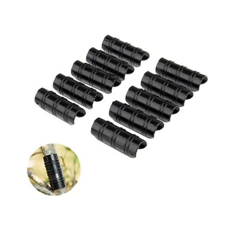 foto del prodotto linjou clip per serre, fascette stringitubo per fissare coperture a serre da giardino, pellicole, piante, 20 pezzi 19 mm
