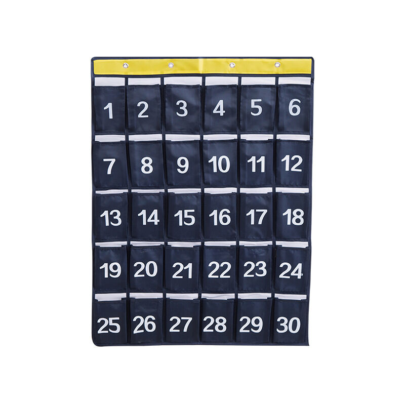 foto del prodotto linjou custodia numerata, 30 tasche con portaoggetti da appendere alla parete, organizer digitale per porta, custodia da appendere
