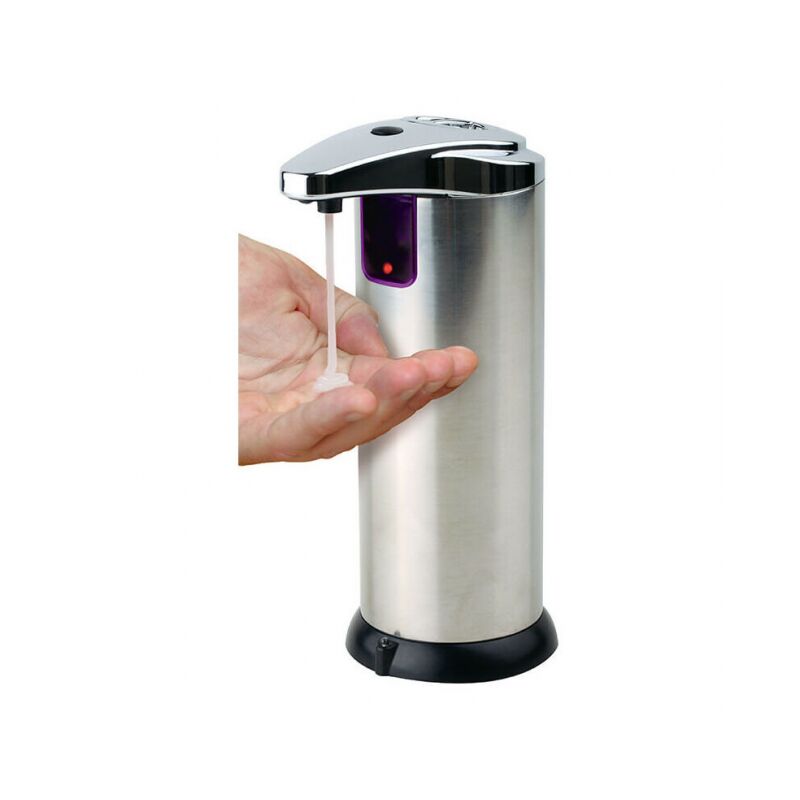foto del prodotto linjou dispenser automatico di sapone applica il sapone senza contatto pratico ed economico per sapone, gel o alcool disinfettante