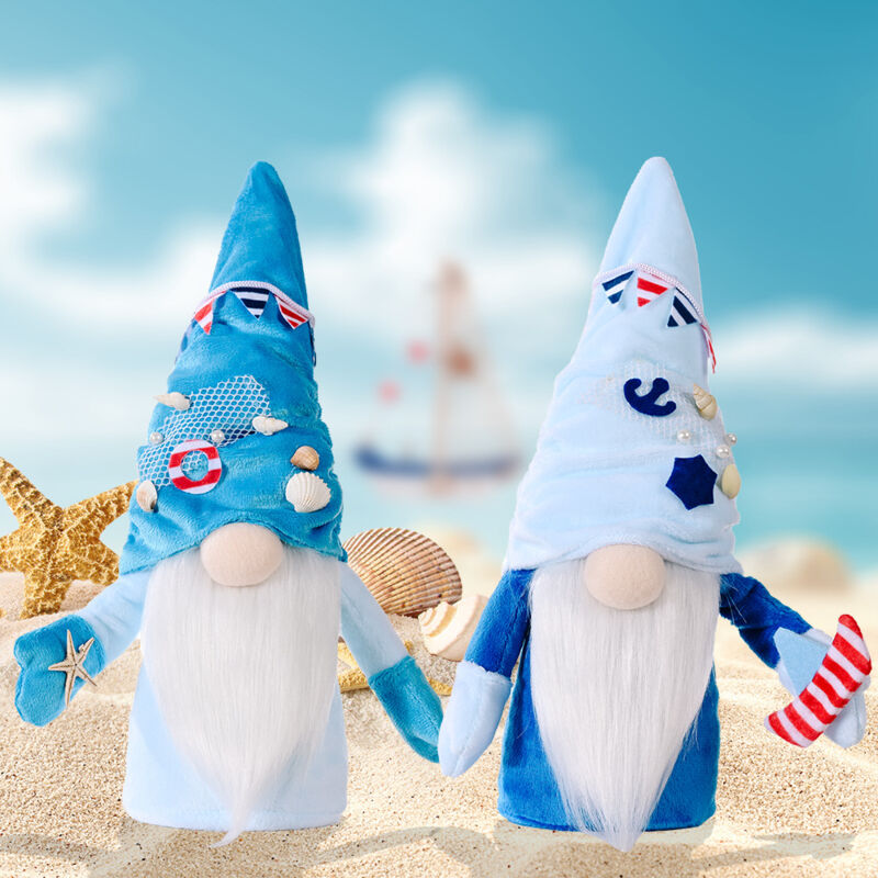 foto del prodotto linjou festival de l oc an gnome heureusement oc an poup e gnome nautique d cor l ornement wedding decoration