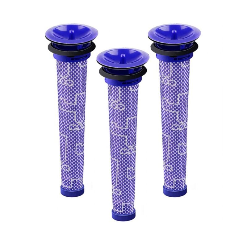foto del prodotto linjou filtro dyson v6 da 3 pezzi, prefiltro v6 v7 v8, aspirapolvere, accessori di ricambio