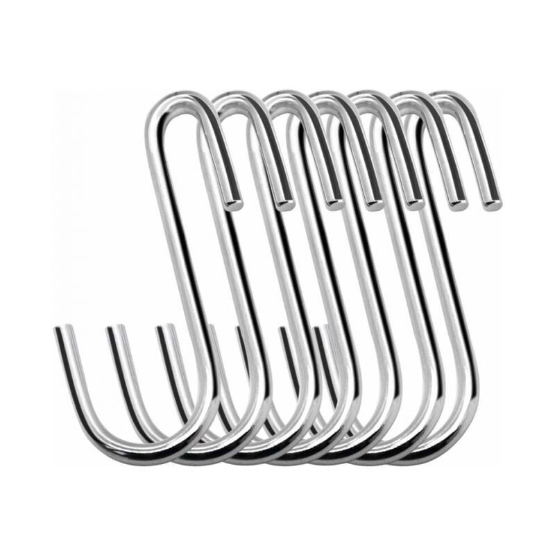foto del prodotto linjou ganci per appendere a forma di s resistenti, 20 pezzi da 6 cm, per cucina, bagno, camera da letto e ufficio