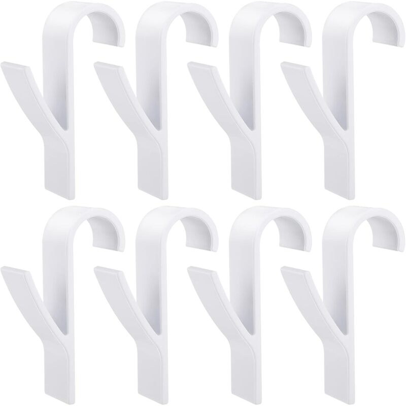 foto del prodotto linjou ganci per radiatori, ganci per asciugamani, ganci per radiatori in plastica bianca, ganci per radiatori da bagno