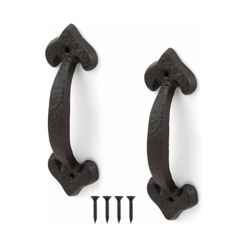 foto del prodotto linjou maniglia per porta scorrevole da 2 pezzi, maniglia per porta retr , gamma completa di accessori, per porte di capannoni, garage, armadi