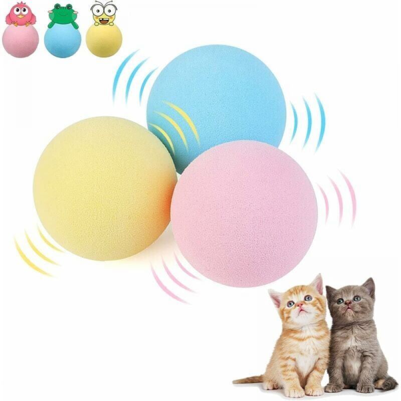 foto del prodotto linjou palline interattive per gatti giocattolo per gatti da interno, giocattoli con erba gatta, giocattoli per gatti, cani, giocattoli con suoni