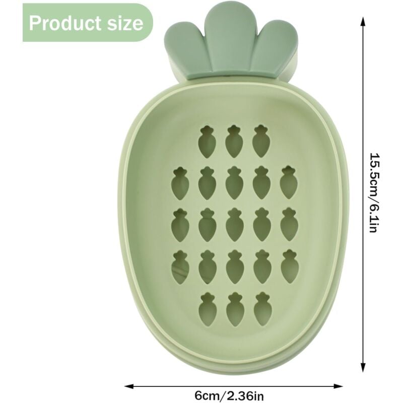 foto del prodotto linjou portasapone da bagno, portasapone con coperchio, portasapone portatile, contenitore portatile con coperchio, portasapone per shampoo