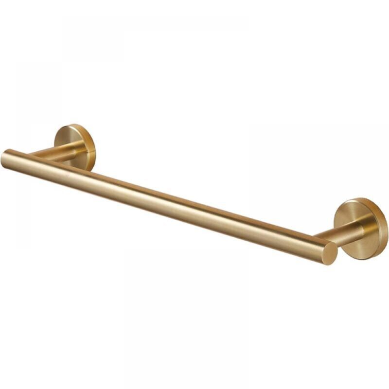 foto del prodotto linjou portasciugamani da bagno a parete in acciaio inox sus 304 spazzolato oro 40 cm