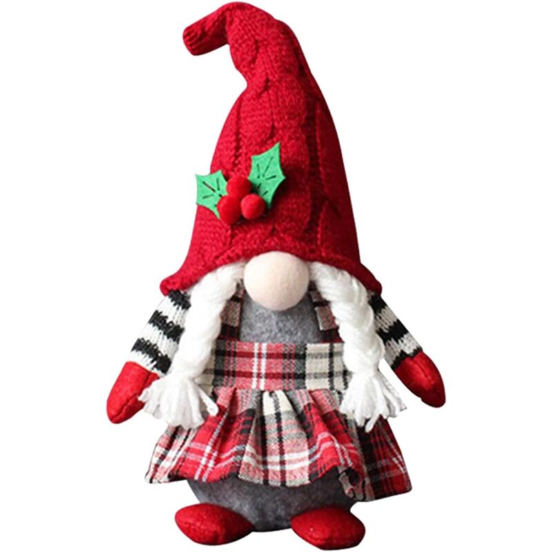 foto del prodotto linjou poup e tress e sans visage, vieil homme, maison, peluche, ornement de bureau ,no l mignon poup e sans capuche for t vieil homme maison en