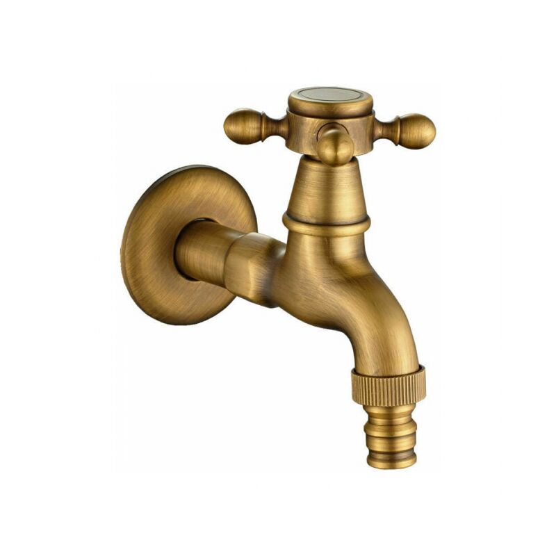 foto del prodotto linjou rubinetto da giardino rubinetto per lavatrice rubinetto per acqua vintage in ottone massiccio miscelatore a parete filettatura di ingresso