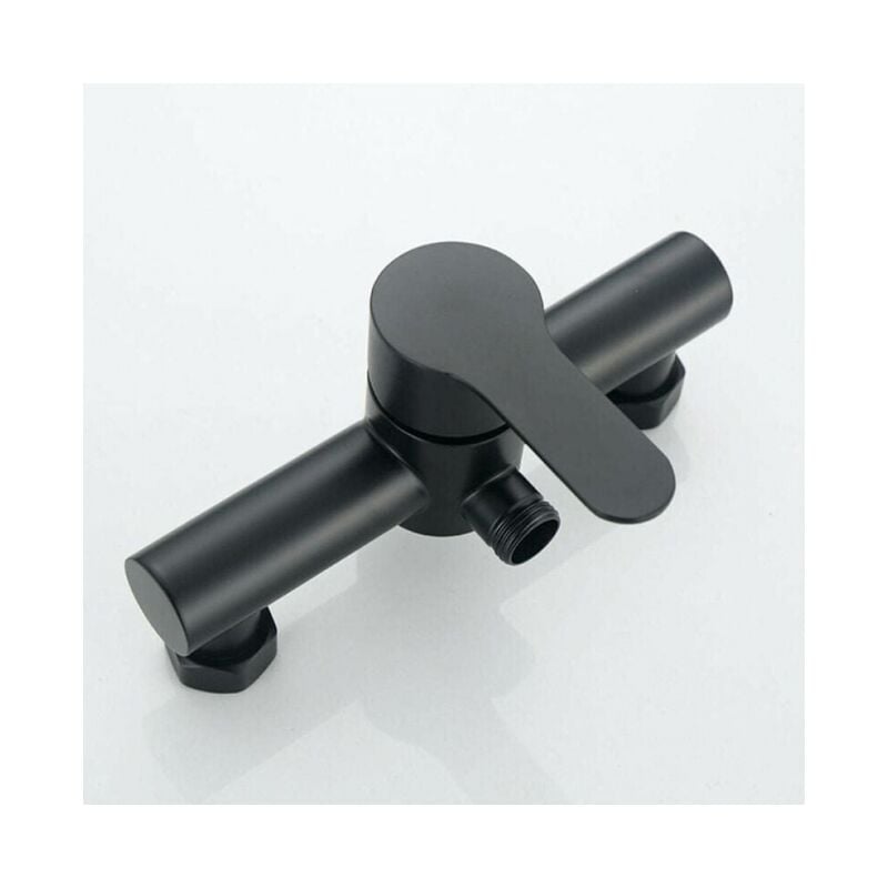 foto del prodotto linjou rubinetto per doccia da bagno 1pc rubinetto per doccia per vasca da bagno in acciaio inossidabile nero