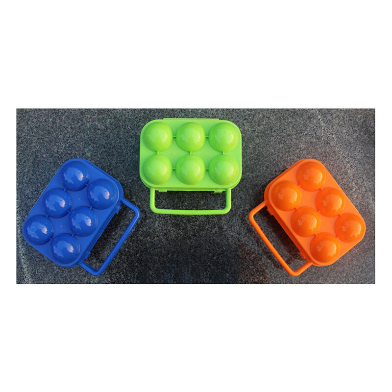 foto del prodotto linjou scatola per uova portatile in plastica organizzatore per uova pieghevole a 6 scomparti scatola per uova di grande capacit organizzatore