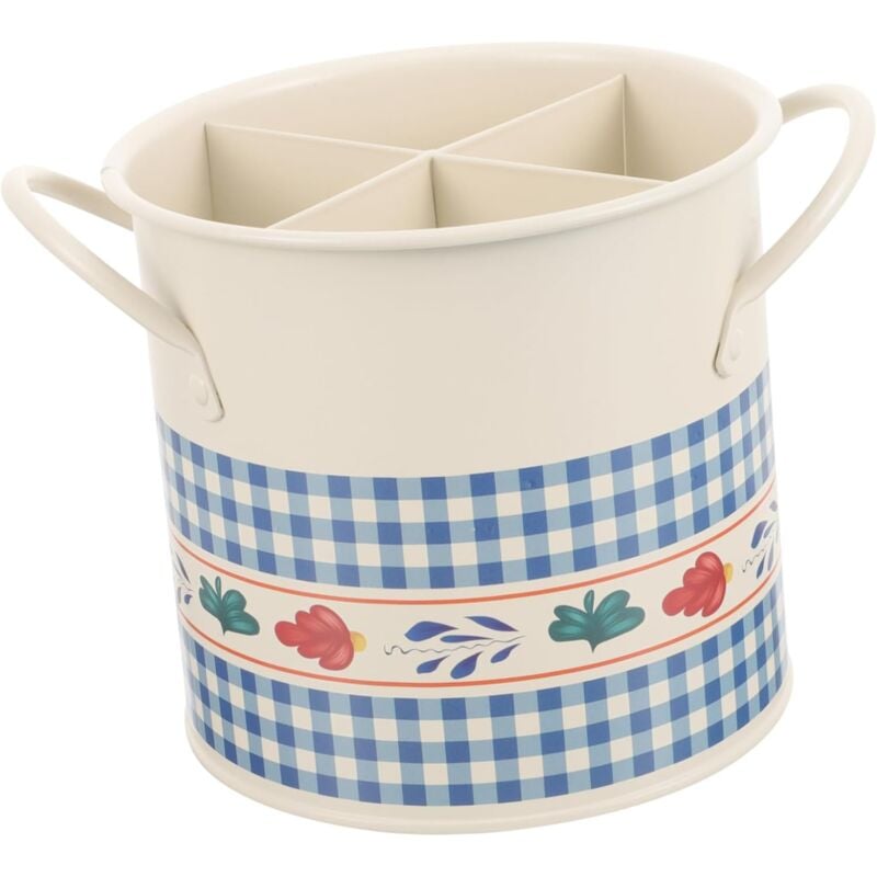 foto del prodotto linjou scatola portaoggetti scatola portaoggetti per scarico cucchiaio porta cucchiaio e forchetta stoviglie decorative retr bacinella per