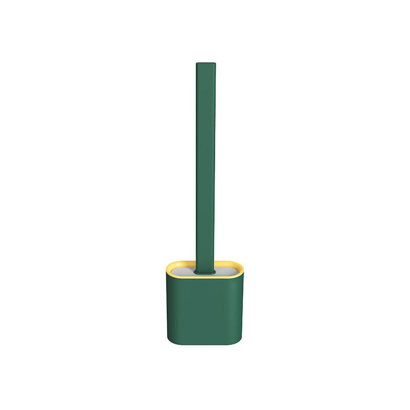 foto del prodotto linjou scopino wc scopino ultra igienico in silicone flessibile verde