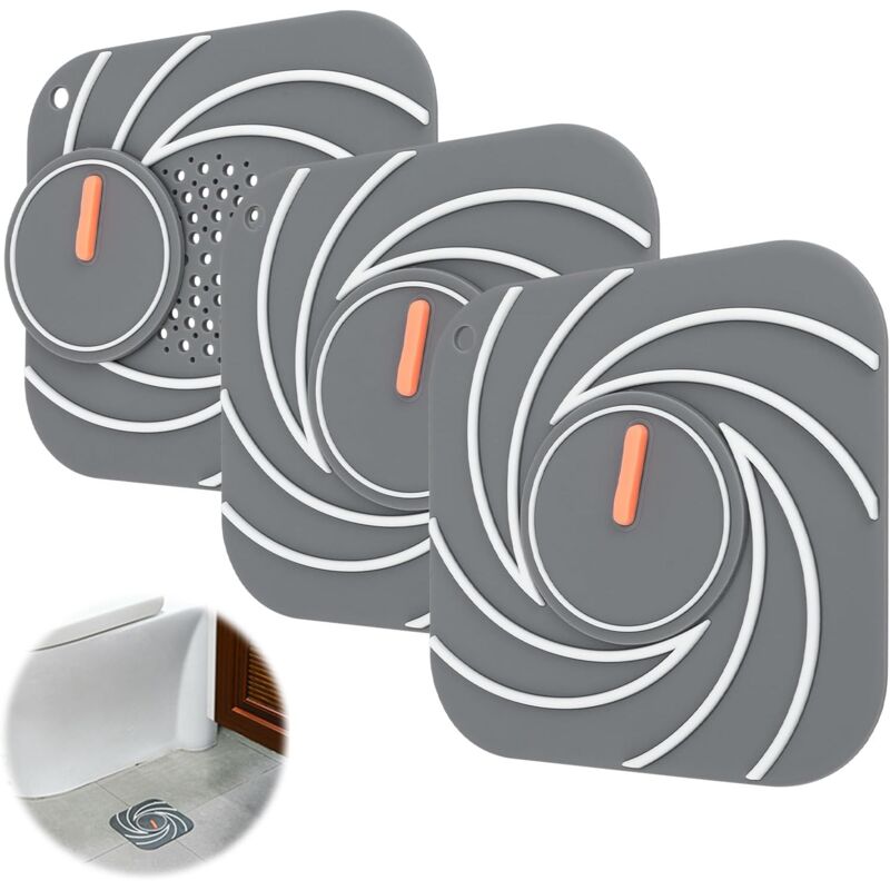 foto del prodotto linjou set di 3 filtri per lavello da cucina in silicone 15 cm, filtro per capelli anti intasamento per vasca da bagno, filtro per capelli
