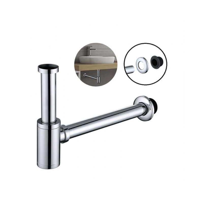 foto del prodotto linjou sifone per lavabo in acciaio inox sifone per lavabo e lavello set sifone ad altezza regolabile