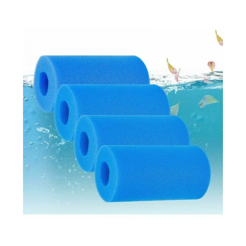 foto del prodotto linjou spugna filtrante tipo a 10x20 cm, schiuma t audace per filtro piscina riutilizzabile 4 pezzi, cartuccia filtrante in spugna, filtro in