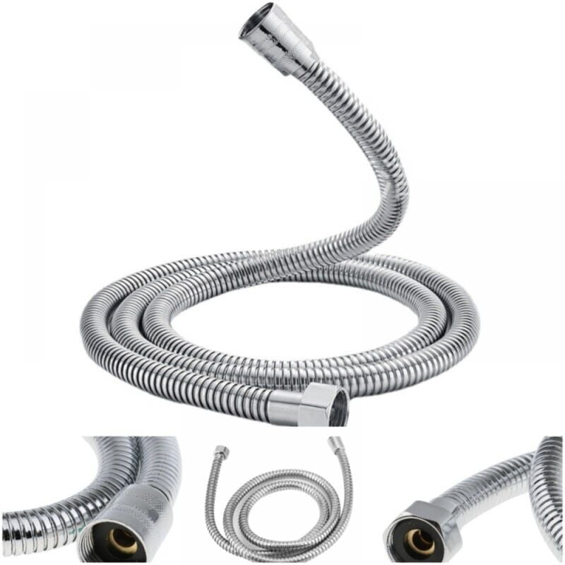 foto del prodotto linjou supporto per doccia regolabile da 18 a 25 mm di diametro, supporto per soffione doccia di ricambio, finitura cromata, doccia per bagno