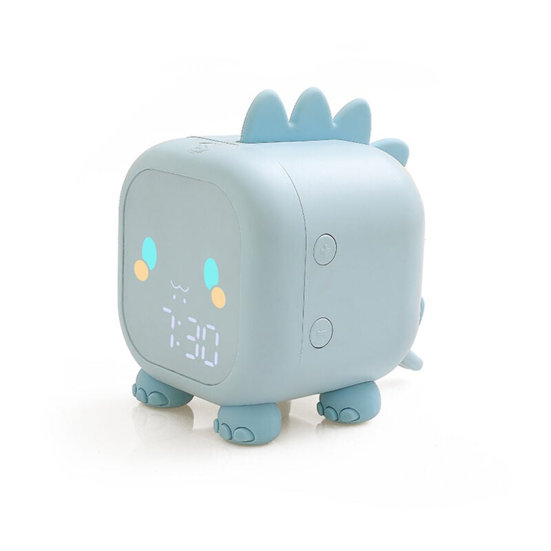 foto del prodotto linjou sveglia digitale a forma di dinosauro con luce notturna per bambini regalo di compleanno alimentazione usb