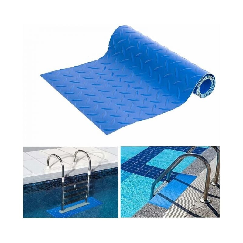 foto del prodotto linjou tappetino per scaletta per piscina 23 90 cm tappetino per scaletta con struttura antiscivolo tappetino per scale per piscina tappetino per