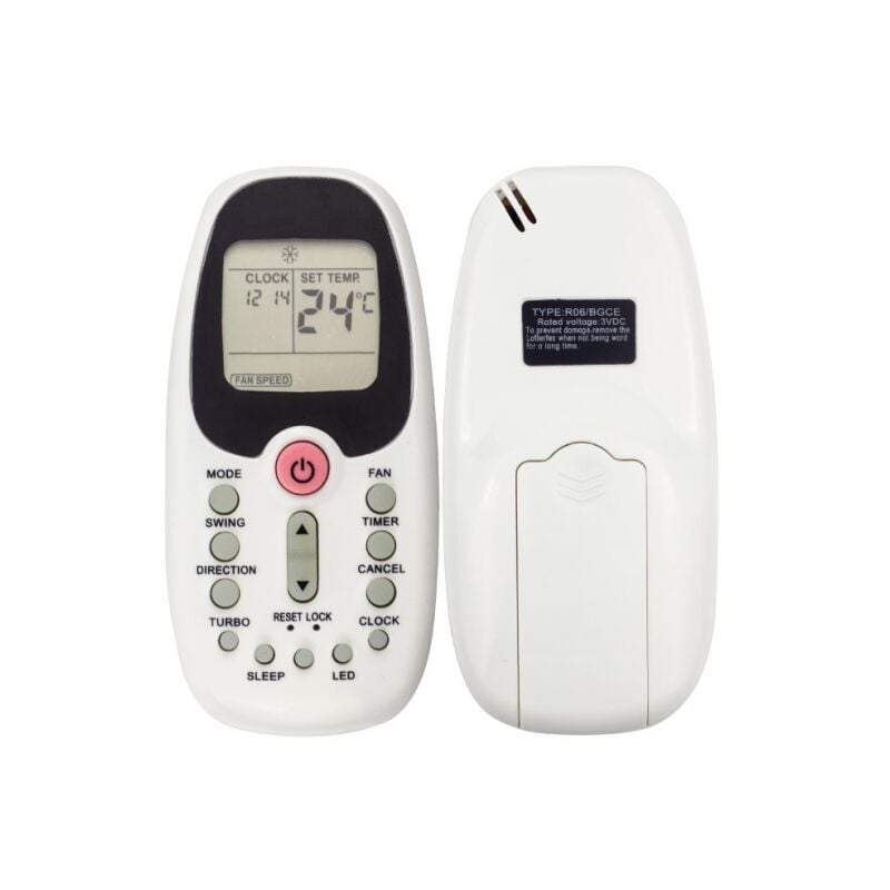 foto del prodotto linjou telecomando universale per condizionatore midea, komeco, r06 bge, r09b bge, r09b bgce, r06 bg, r09c bge
