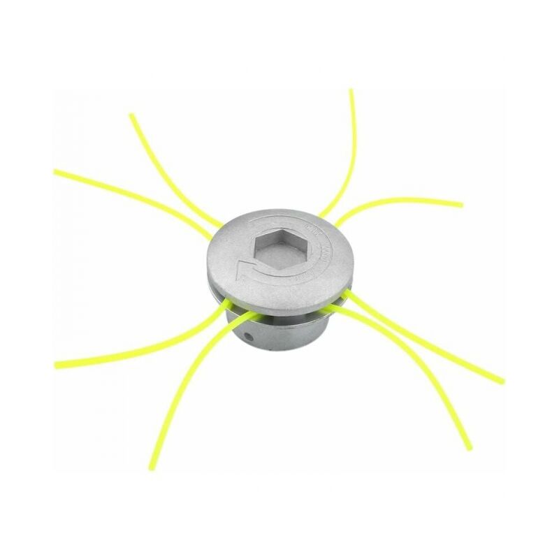 foto del prodotto linjou testa per decespugliatore in alluminio da 1 pezzo testa per decespugliatore per filo in alluminio testa universale a 4 linee