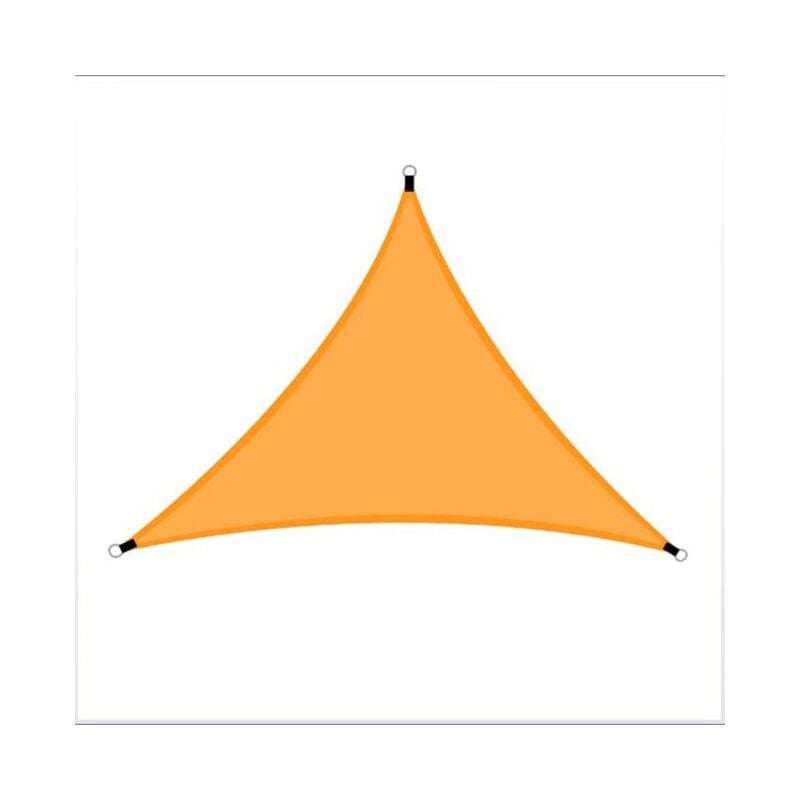 foto del prodotto linjou vela ombreggiante triangolare 1pz, 3 x 3 x 3m telo ombreggiante triangolare impermeabile, con protezione uv e tessuto ombreggiante