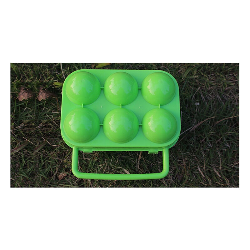 foto del prodotto linjou verde portauova in plastica portatile portauova pieghevole a 6 scomparti portauova di grande capacit portauova organizzatore per