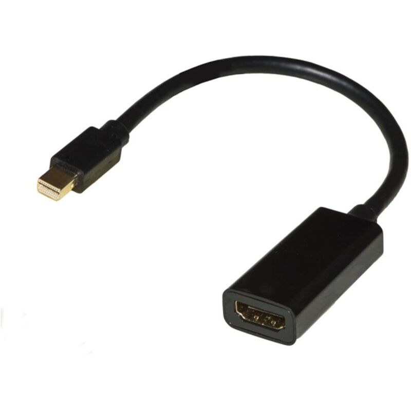 foto del prodotto link adattatore mini displayport maschio a hdmi 2.0 femmina contatti dorati 4kx2k 60hz hdr rgb 4 4 4