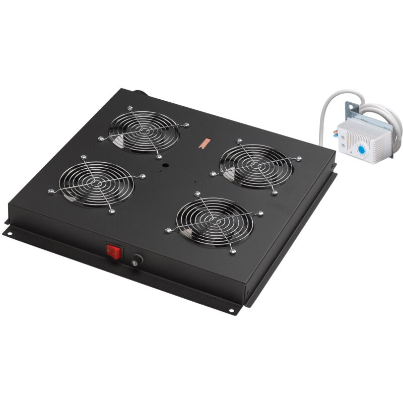 foto del prodotto link armadi rack gruppo 2 ventole con termostato per armadi rack eavi nero