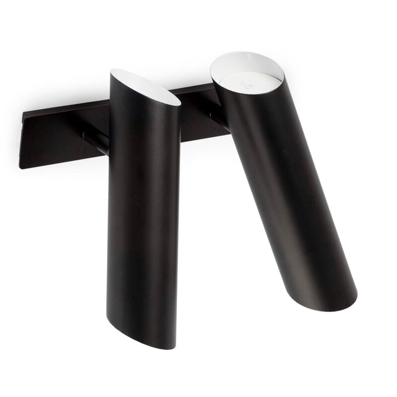foto del prodotto link lampada da parete nero 2 x gu10 11w marca faro