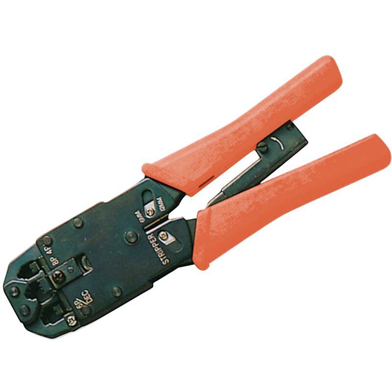 foto del prodotto link lkcrimp pinza universale per crimpare connettori 4,6,8 poli rj11 rj12 rj45