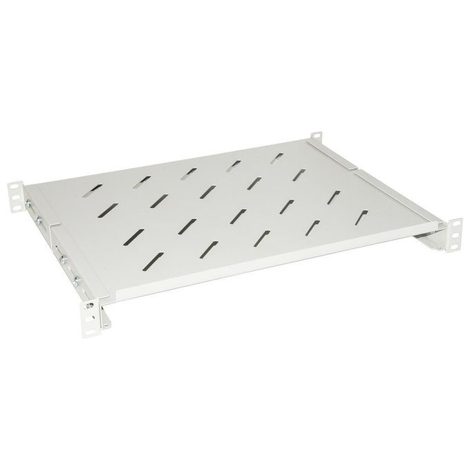 foto del prodotto link ripiano per armadio rack 19'' allungabile 350 mm con 4 agganci grigio