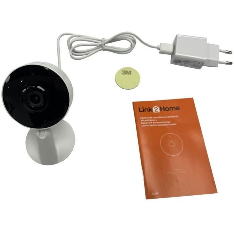 foto del prodotto link2home telecamera wi fi hd 1080p, visione notturna, rilevamento movimento