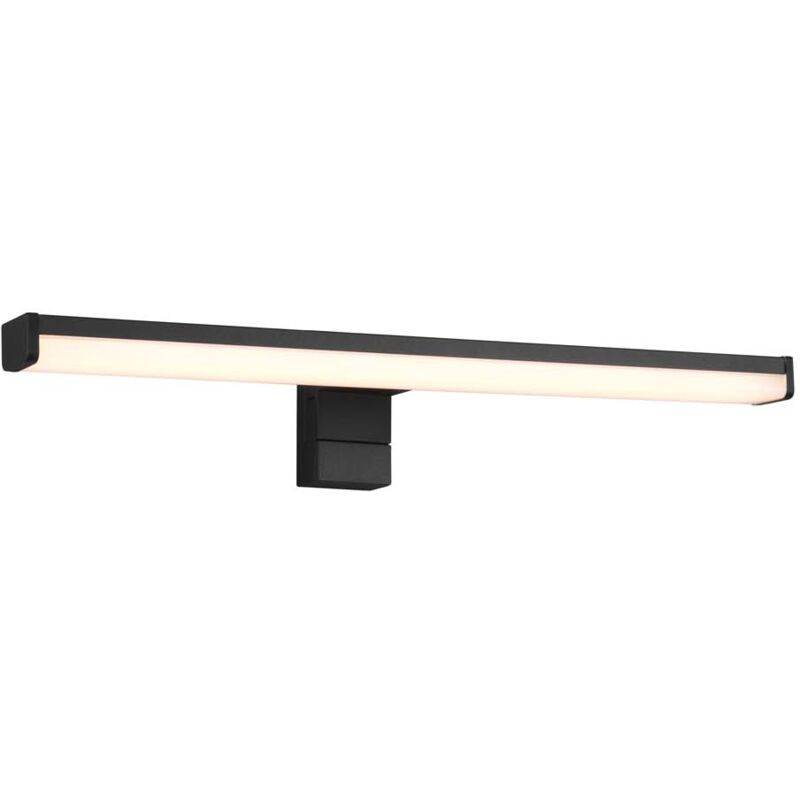 foto del prodotto lino h2o applique nero anche con possibilita di avvitare su specchio ip44 l. 40cm