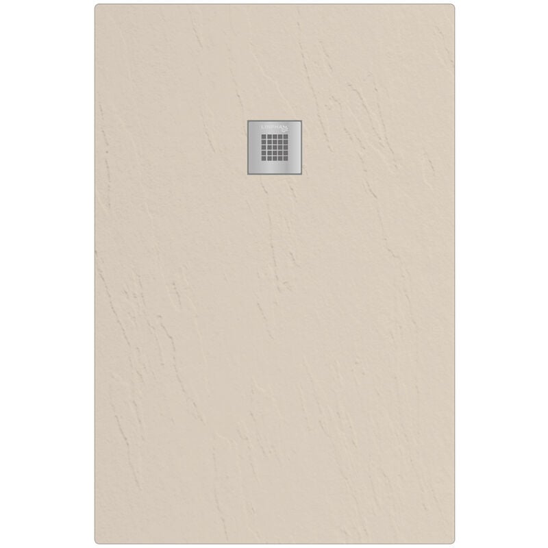 foto del prodotto linph piatto doccia rettangolare 120x75 cm effetto pietra marmoresina stone bianco francia