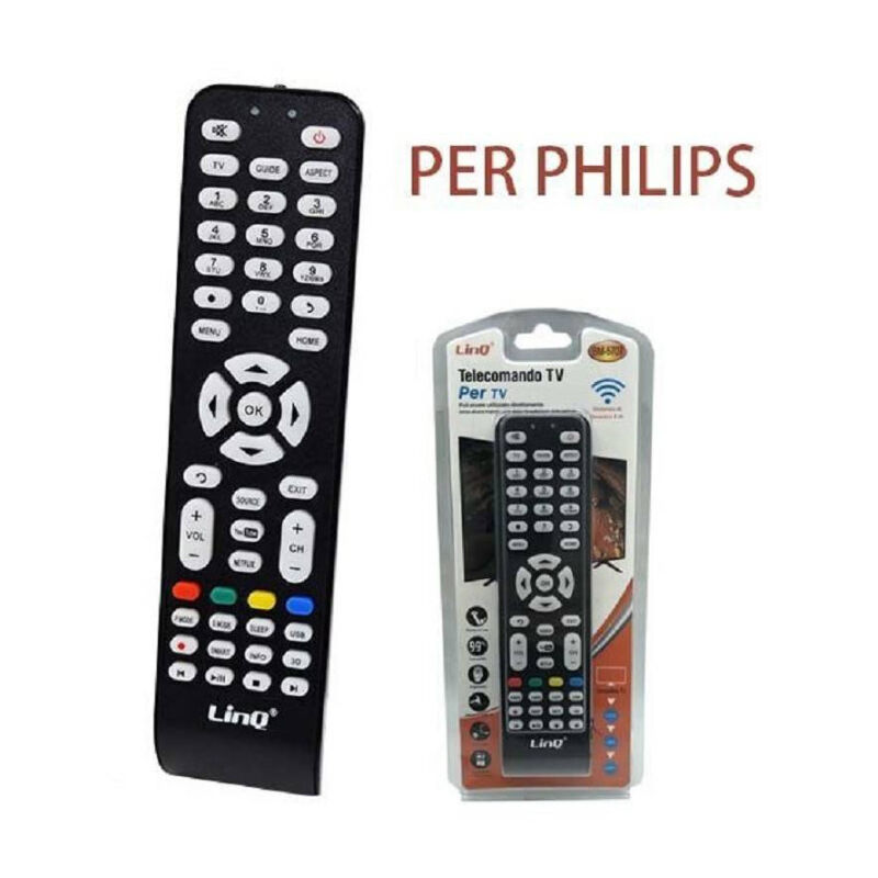 foto del prodotto linq telecomando universale compatibile tv philips universal remote control ph 5724 