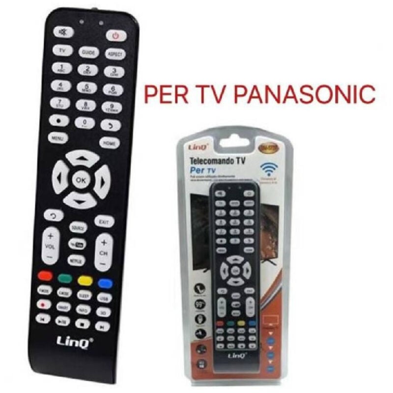 foto del prodotto linq telecomando universale tv panasonic led lcd hdtv universal remote control pn 5723 