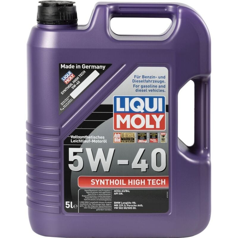 foto del prodotto liqui moly olio motore synthoil high tech 5w 40 5l